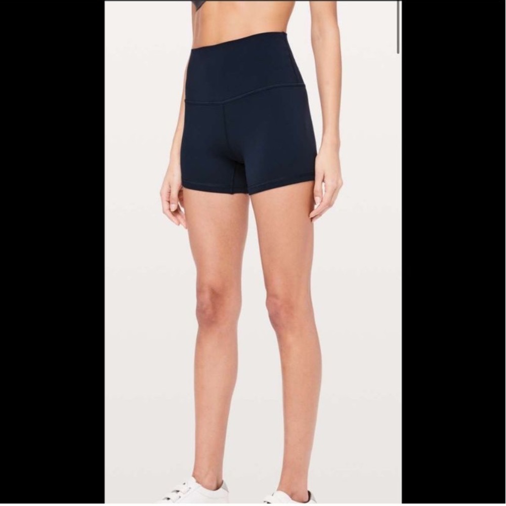 Lululemon Align 4in True Navy Blue Shorts